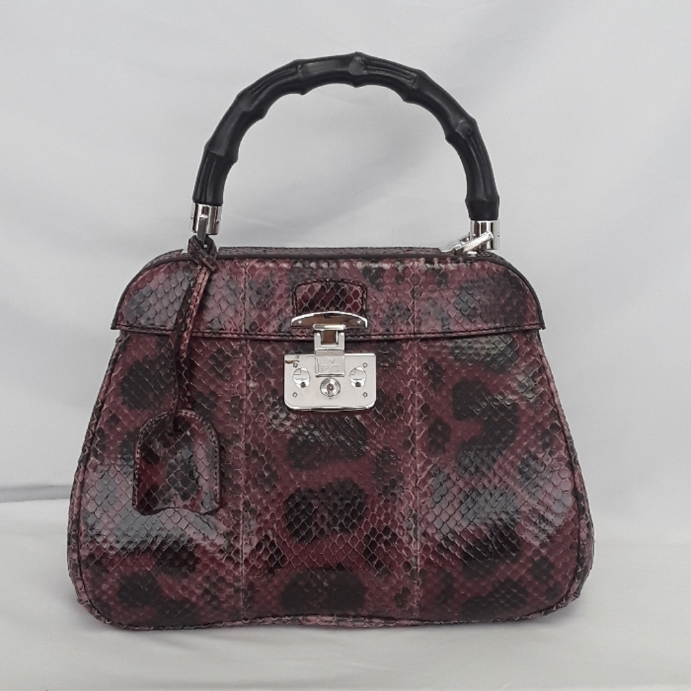 New Gucci 331830 Lady Lock bamboo top handle bag